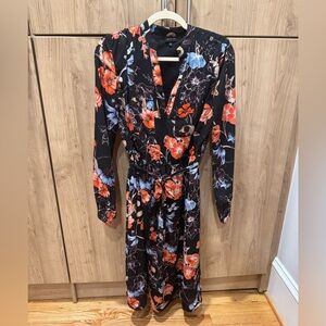 Floral Long Sleeved Dress
